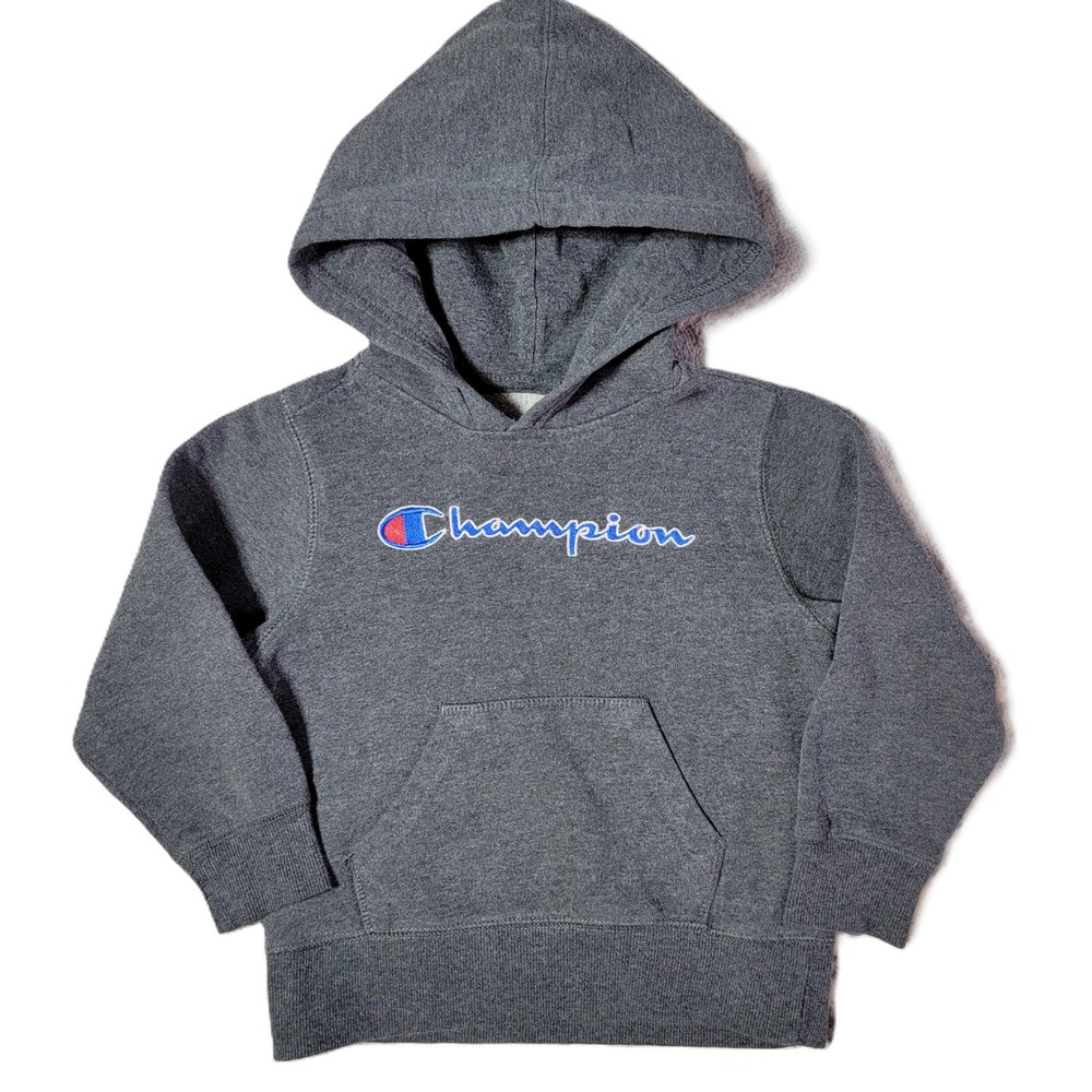 Kids Champion Hoodie Sweatshirt Gray Authentic Athletic Wear Size‎ 4